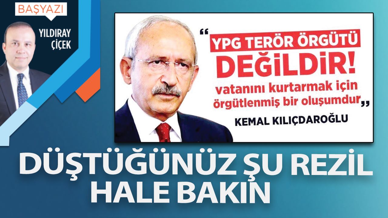 Düştüğünüz şu rezil hale bakın