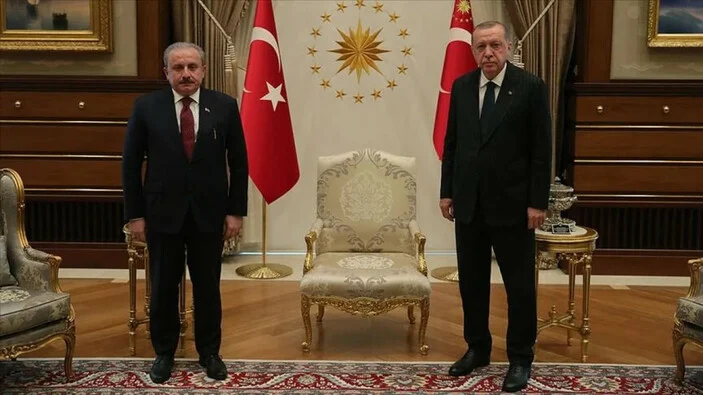 Cumhurbaşkanı Erdoğan Mustafa Şentop'u kabul etti