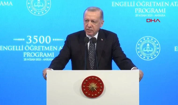 Cumhurbaşkanı Erdoğan: Cumhuriyet tarihimizin en büyük öğretmen atamasını gerçekleştiriyoruz