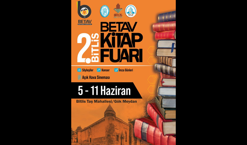 2. Bitlis Kitap Fuarı 5 Haziran’da başlıyor!