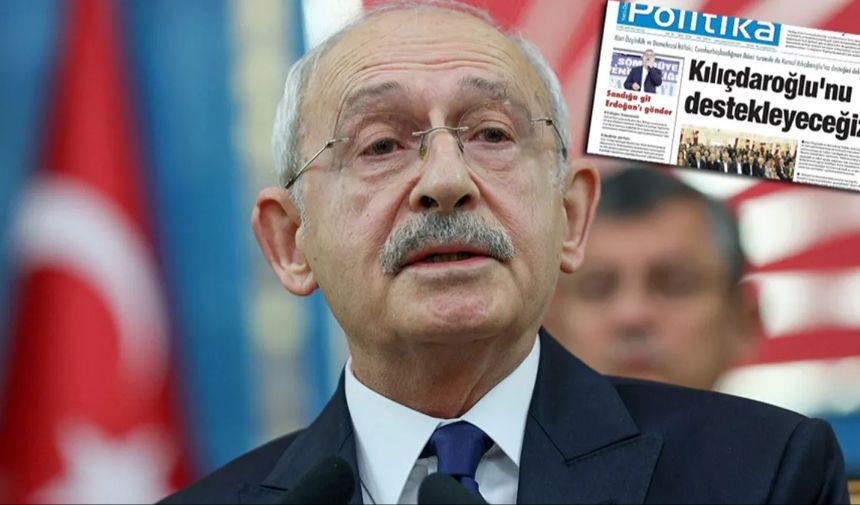 PKK paçavrasından 'Kılıçdaroğlu'nu destekleyeceğiz' manşeti