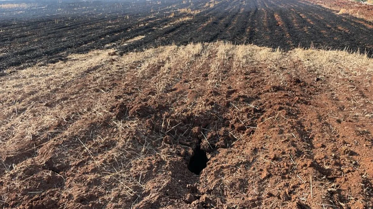 PKK'lı teröristlerce atılan roketler Kilis'te sınır bölgesine düştü