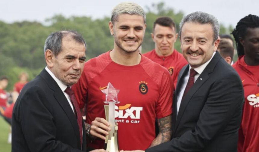 Türk olsa bu kadar olur! Icardi, Dursun Özbek'i görünce bakın nasıl selamladı