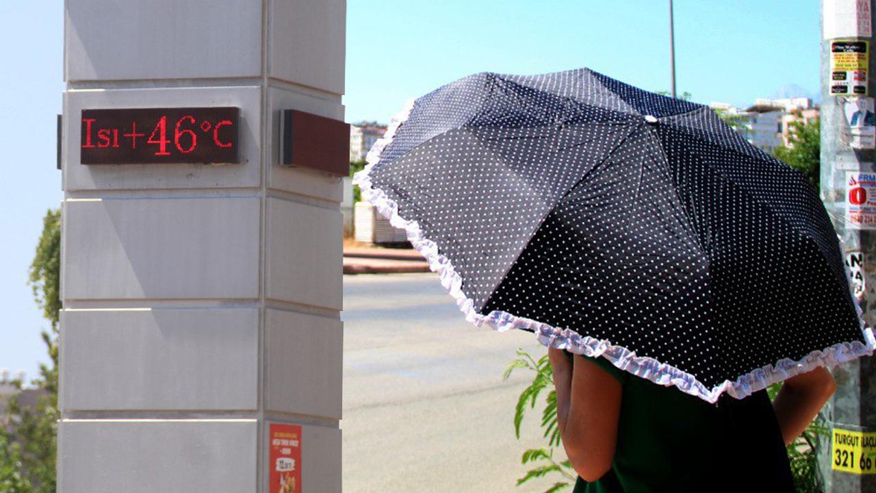 Antalya’da termometreler 46 dereceyi gösterdi