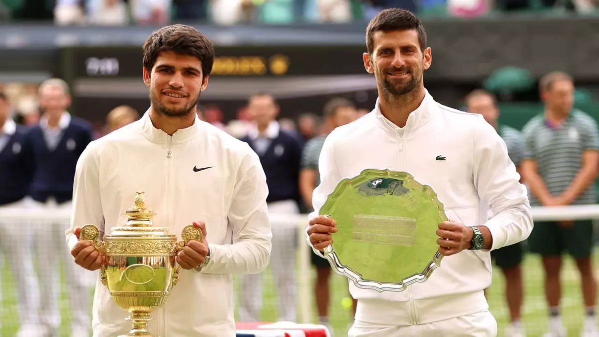 Novak Djokovic'ten şampiyon Carlos Alcaraz'a övgü dolu sözler