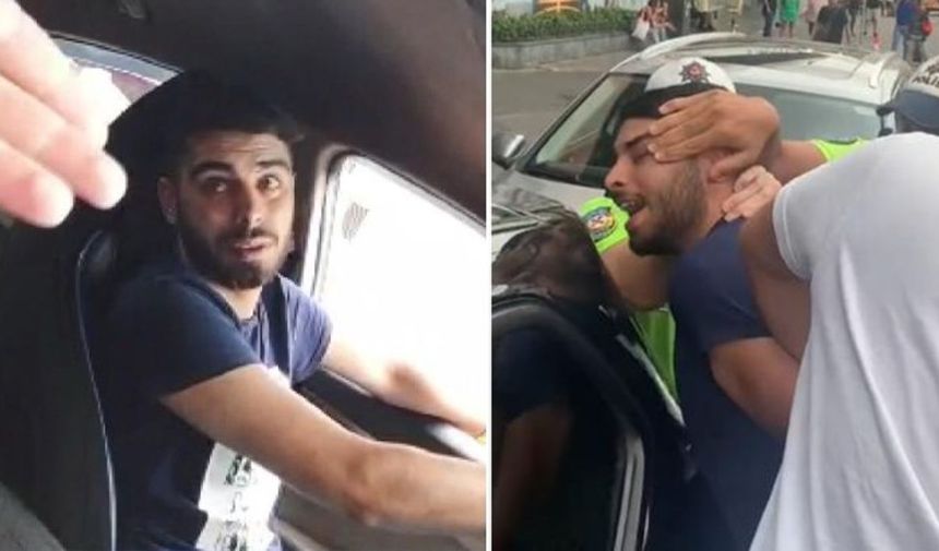 Taksicinin 'Scooter'la git' dediği yolcu sivil polis çıktı, tehditler savurunca gözaltına alındı