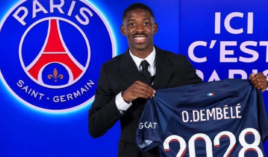 Barcelona çılgın zarar etti! Dembele resmen Paris Saint-Germain'de