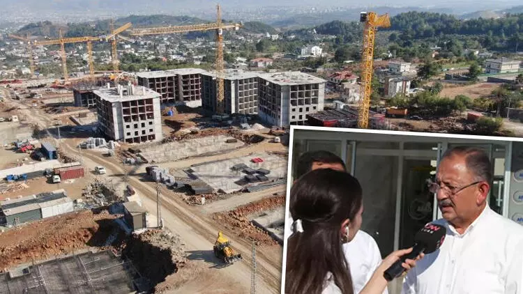 Hatay’da son durum Bakan Özhaseki açıkladı: 40 bin konut yükseliyor