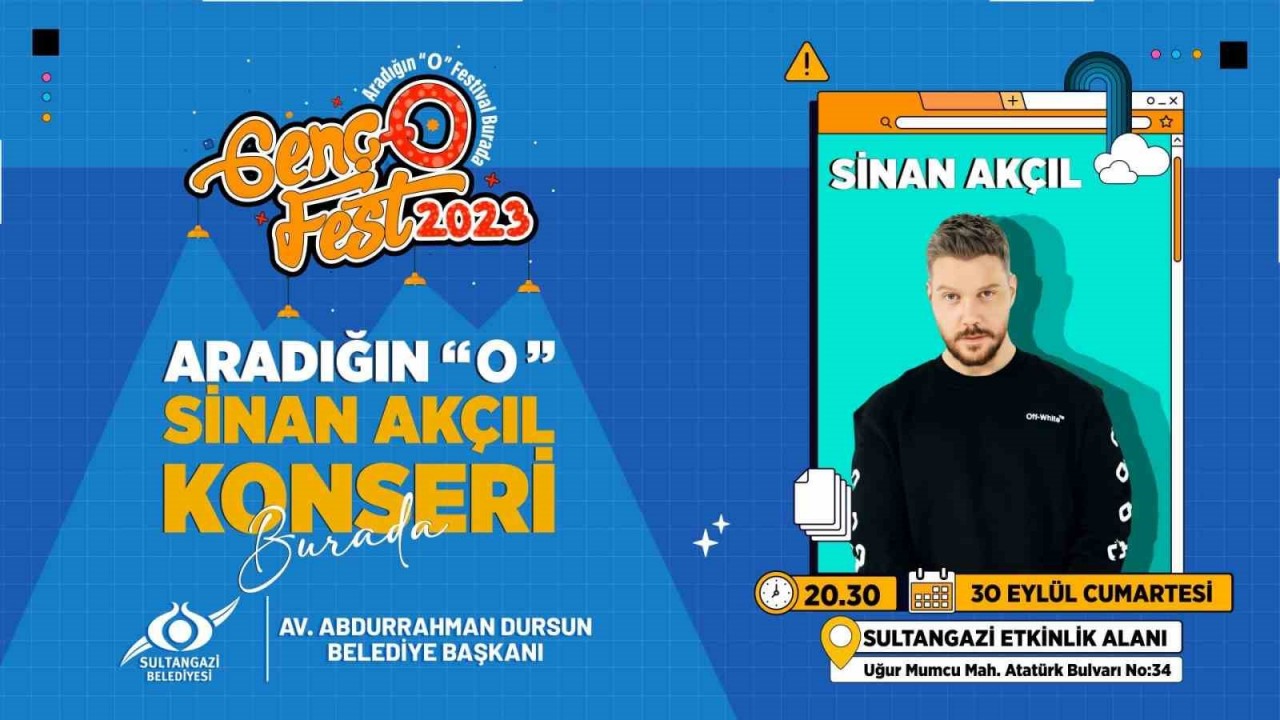 Sinan Akçıl, 30 Eylül’de Sultangazililer ile buluşacak