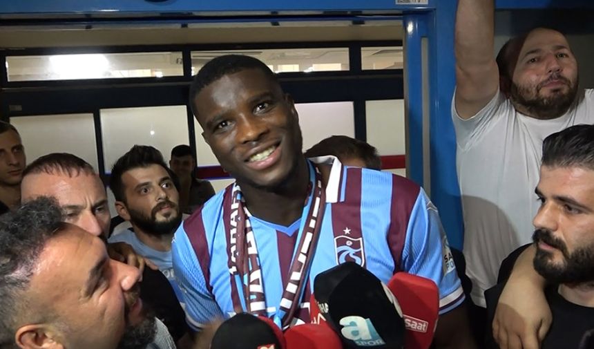 Trabzonspor'un yeni transferi Paul Onuachu şehre geldi