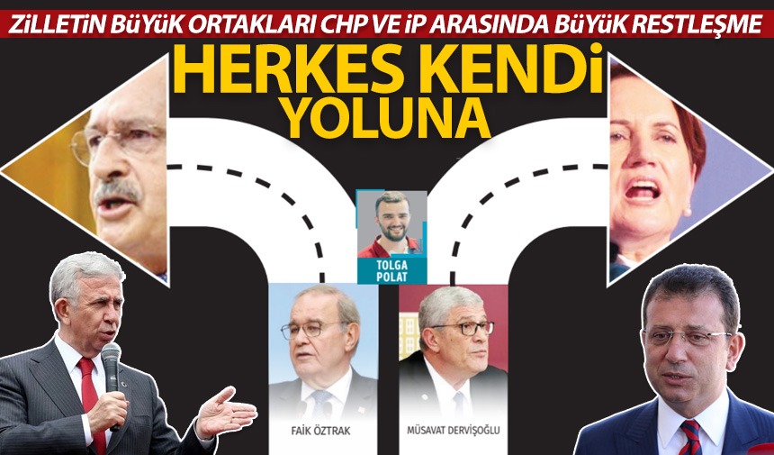 CHP ve İP arasında büyük restleşme: Herkes kendi yoluna