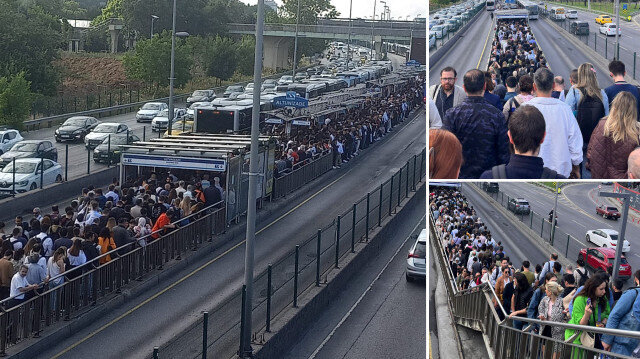 İstanbulluların çilesi! Üsküdar'da arızalanan metrobüs vatandaşları mağdur etti