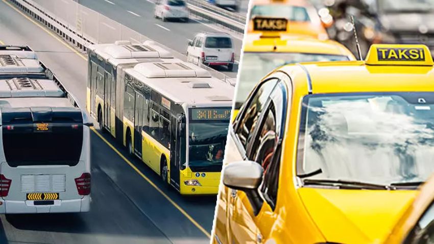 İstanbul'da toplu taşıma, taksi, minibüs, okul servisi ücretlerine zam