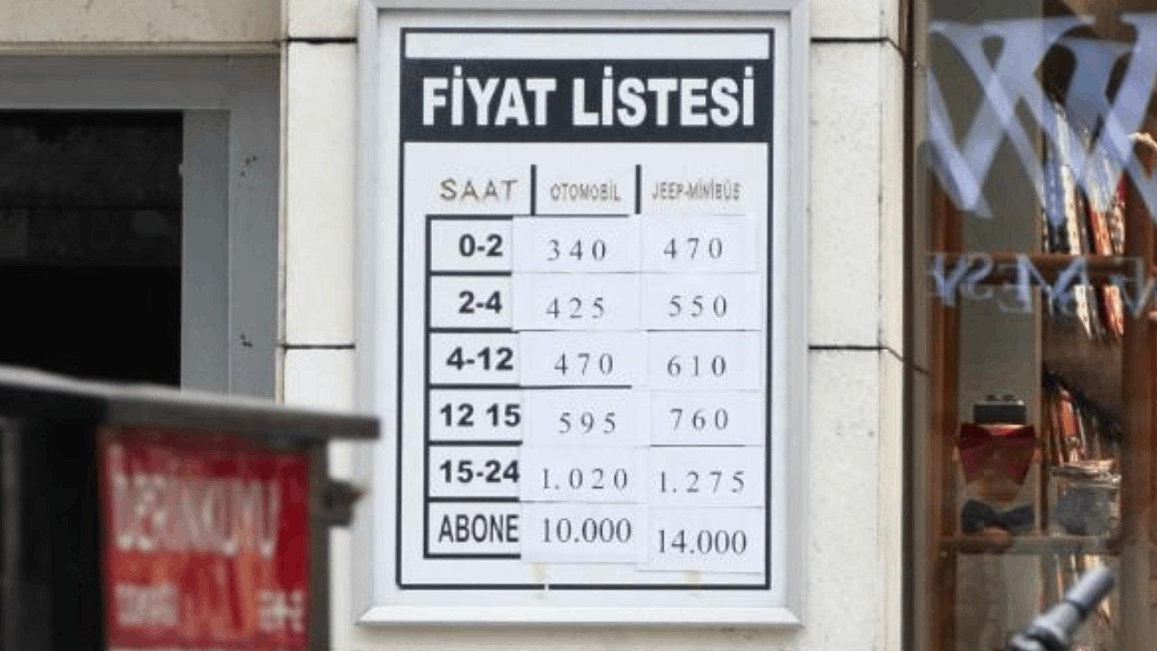 İstanbul’da otopark ücretleri uçtu