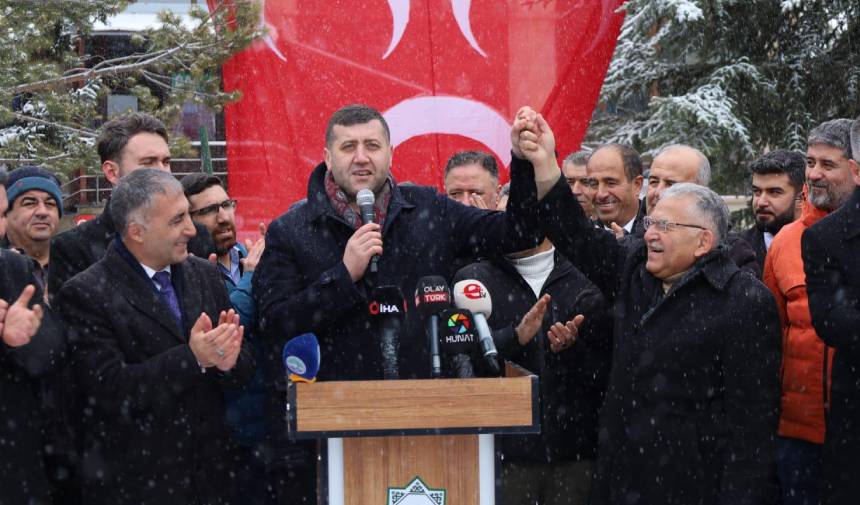 MHP’den Sarız çıkarması: Kar, yağmur, fırtına, boran fark etmez. Çok çalışacağız, yine başaracağız