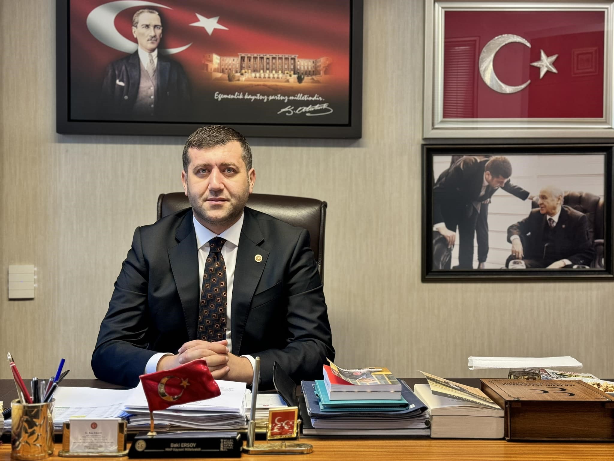 MHP'li Ersoy: Neden Aşkın Genç orada şahit olup onay verdiği haksız, hukuksuz işler için cümle kurmuyor