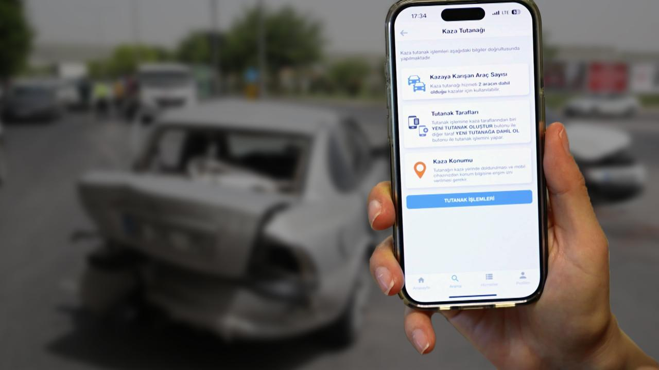 Kaza tespit tutanağı artık e-Devlet’te
