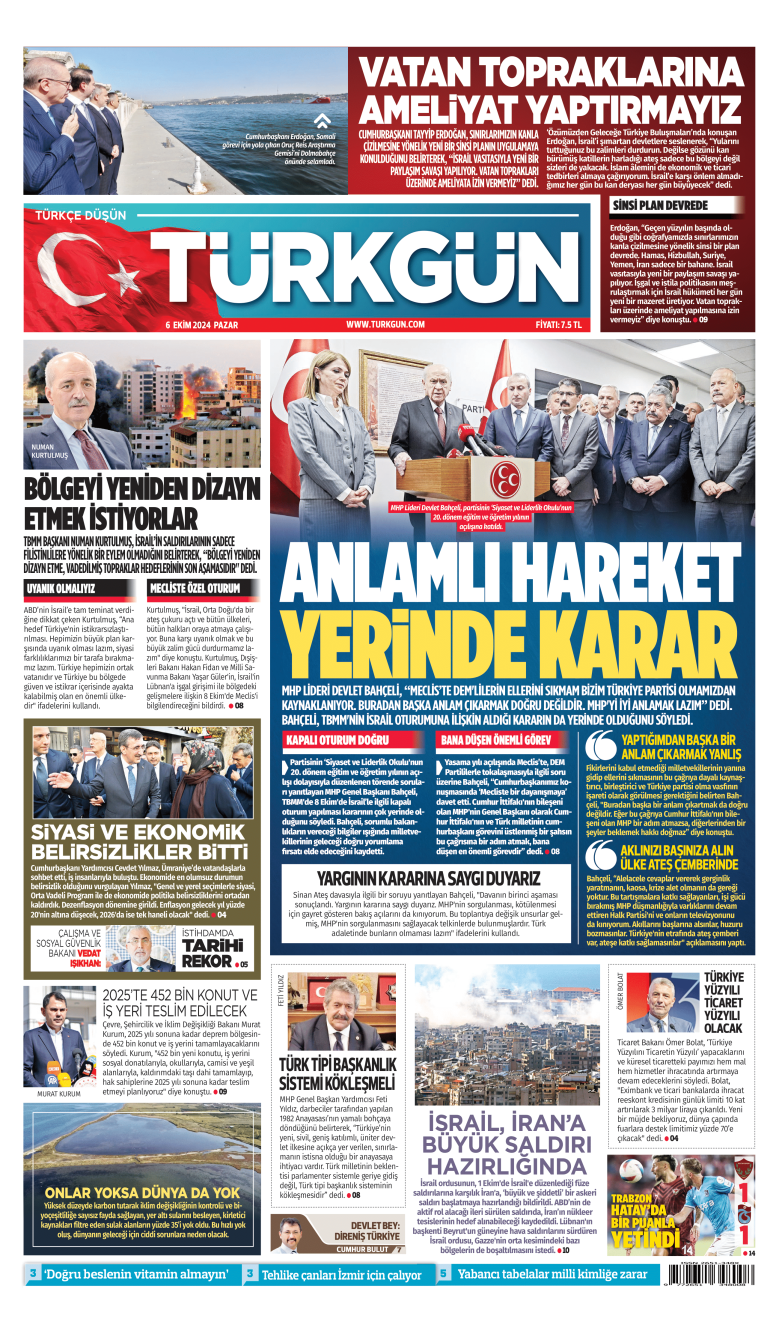 https://www.turkgun.com/Türkgün Gazetesi 6 Ekim 2024