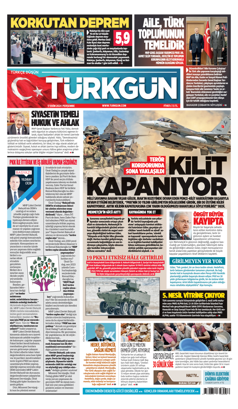 https://www.turkgun.com/Türkgün Gazetesi 17 Ekim 2024