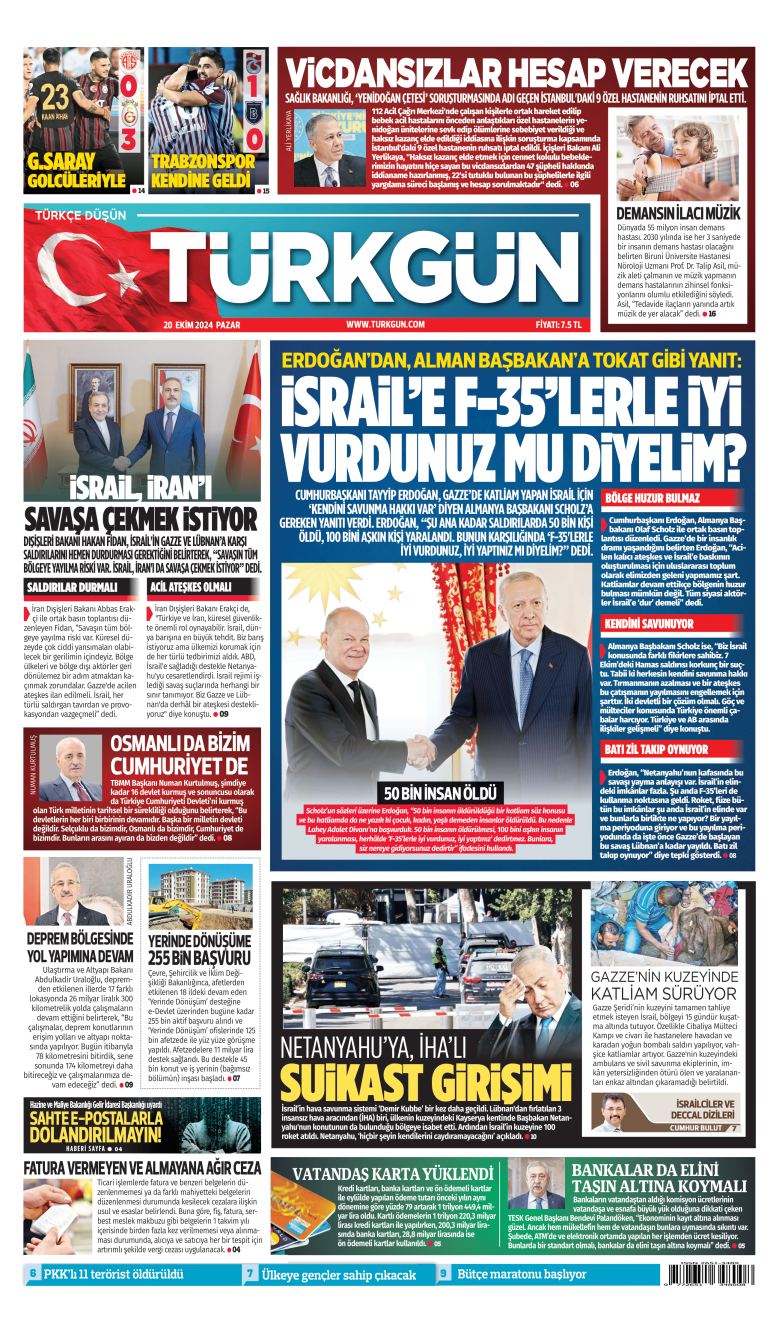 https://www.turkgun.com/Türkgün Gazetesi 20 Ekim 2024