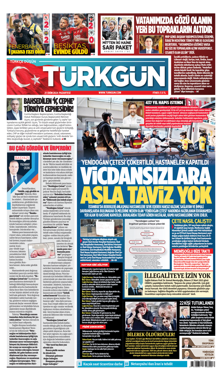 https://www.turkgun.com/Türkgün Gazetesi 21 Ekim 2024