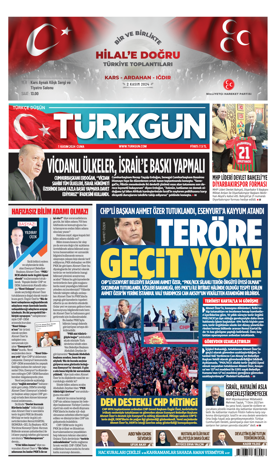 https://www.turkgun.com/Türkgün Gazetesi 1 Kasım 2024