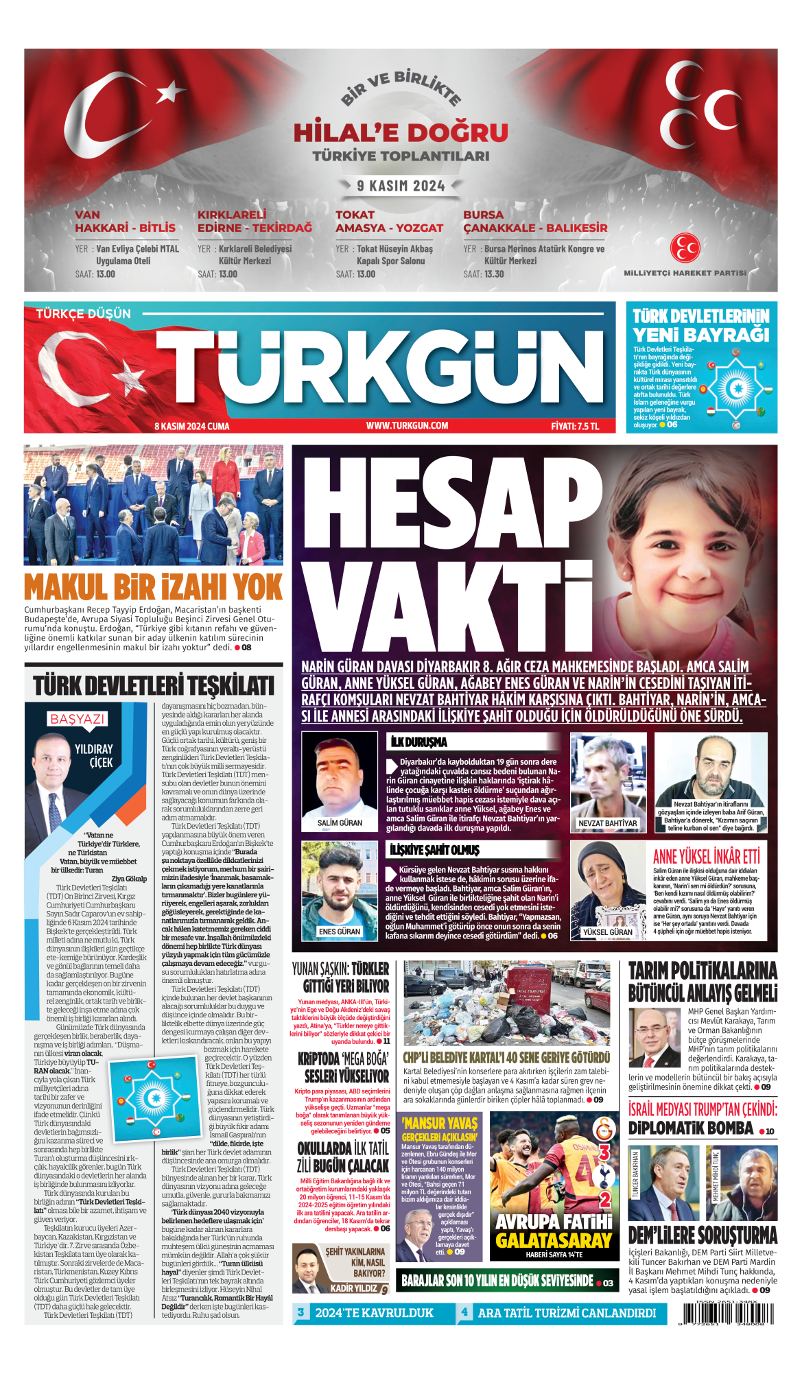 https://www.turkgun.com/Türkgün Gazetesi 8 Kasım 2024