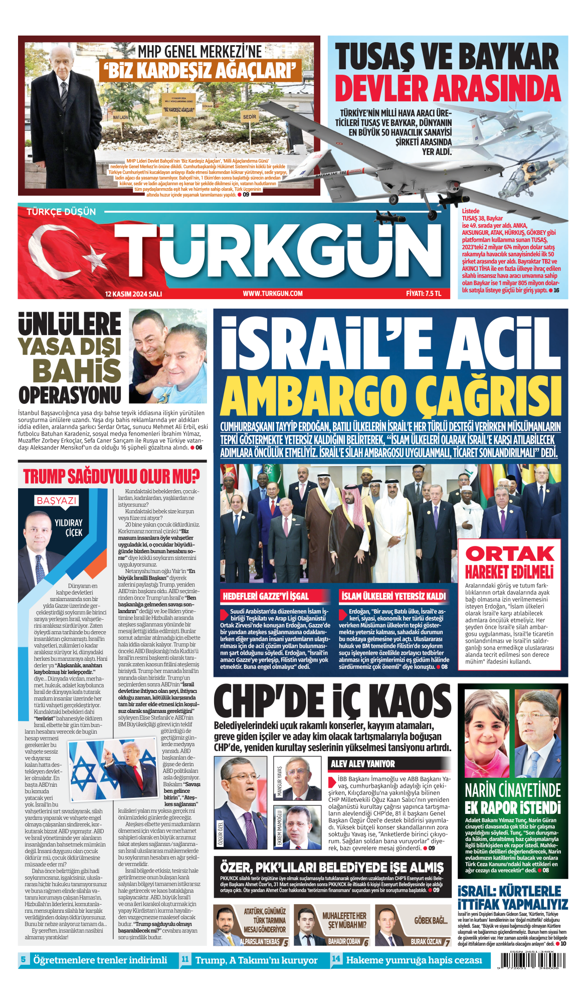 https://www.turkgun.com/Türkgün Gazetesi 12 Kasım 2024