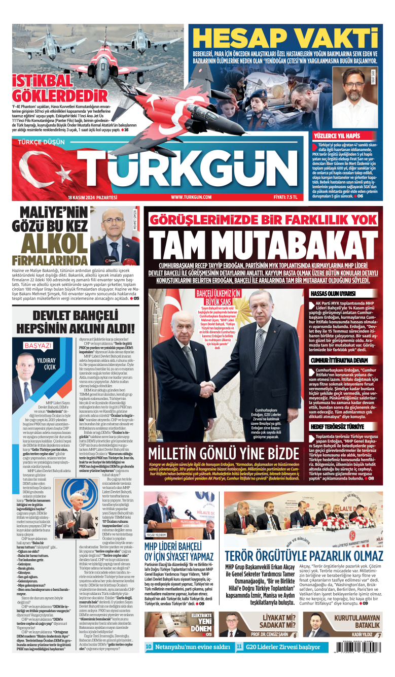 https://www.turkgun.com/Türkgün Gazetesi 18 Kasım 2024