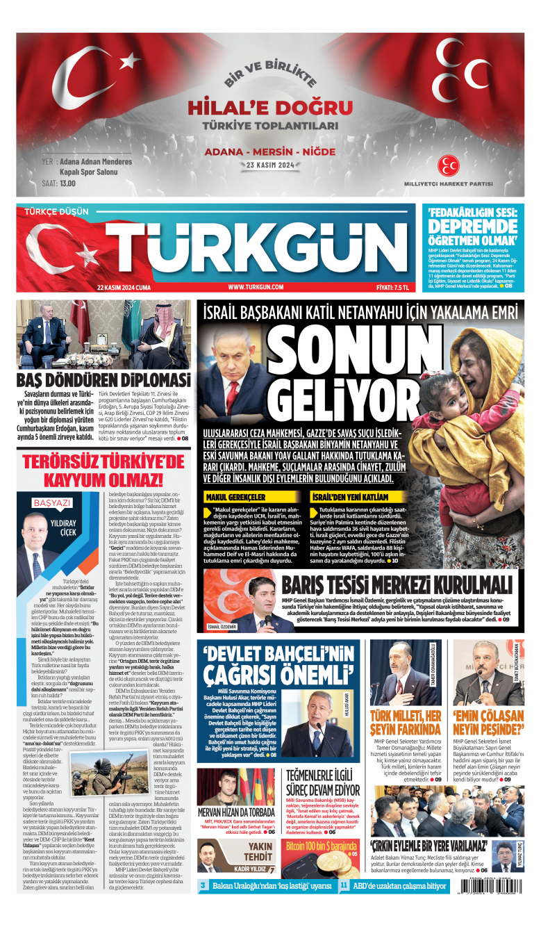 https://www.turkgun.com/Türkgün Gazetesi 22 Kasım 2024