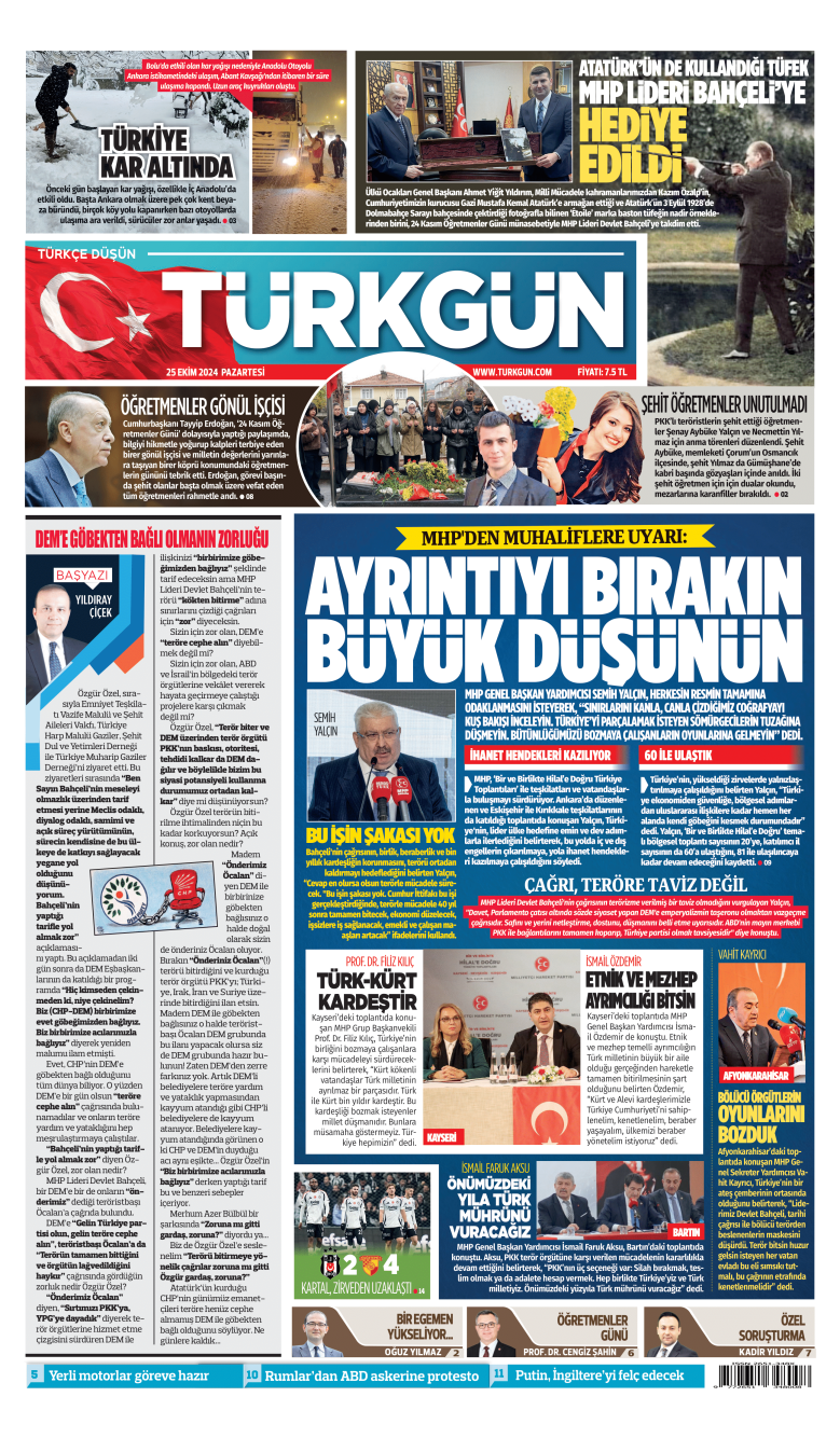 https://www.turkgun.com/Türkgün Gazetesi 25 Kasım 2024