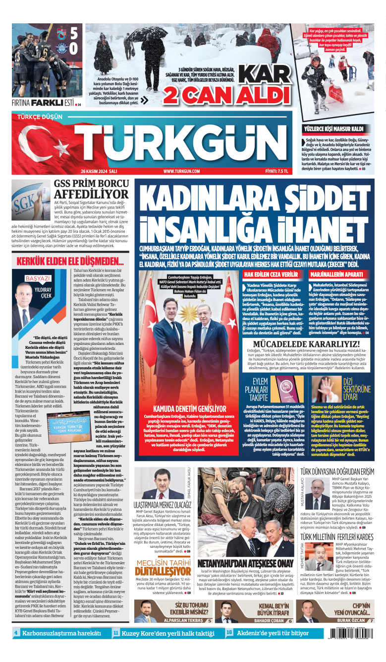 https://www.turkgun.com/Türkgün Gazetesi 26 Kasım 2024