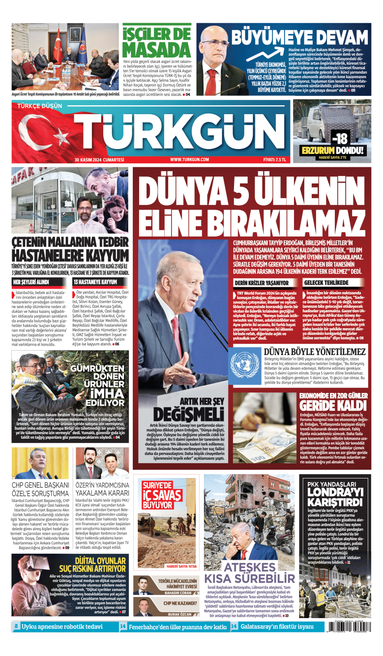 https://www.turkgun.com/Türkgün Gazetesi 30 Kasım 2024