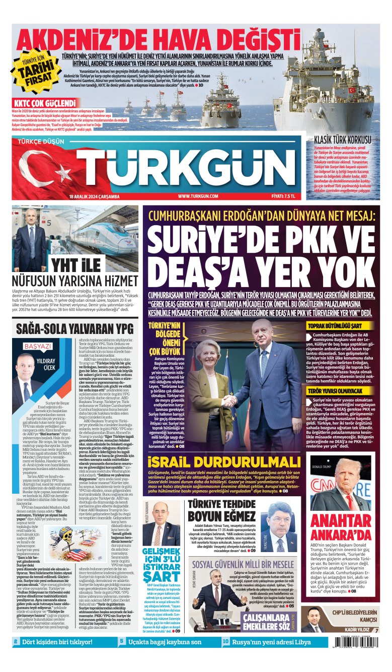 https://www.turkgun.com/Türkgün Gazetesi 18 Aralık 2024