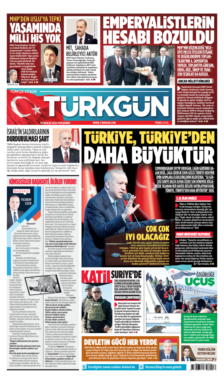 https://www.turkgun.com/Türkgün Gazetesi 19 Aralık 2024