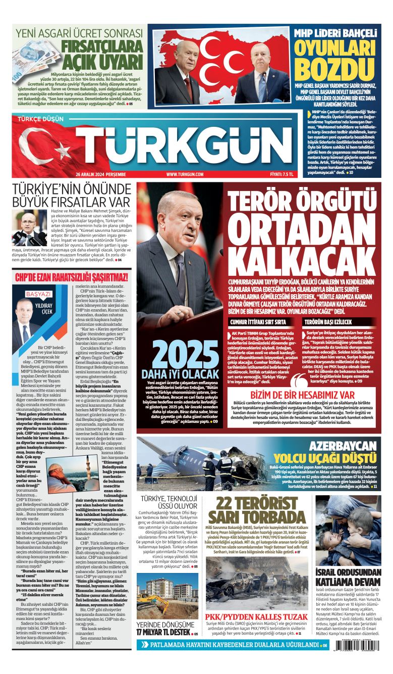 https://www.turkgun.com/Türkgün Gazetesi 26 Aralık 2024