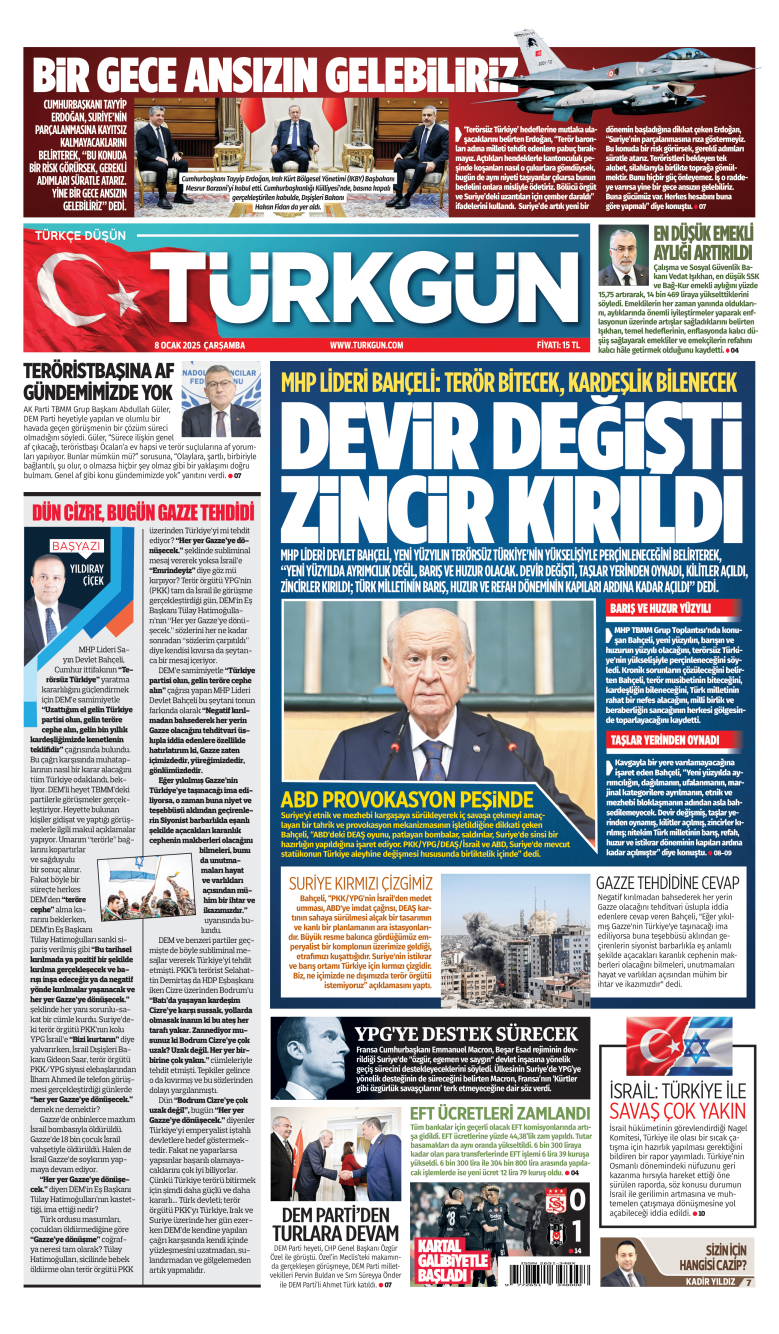 https://www.turkgun.com/Türkgün Gazetesi 8 Ocak 2025