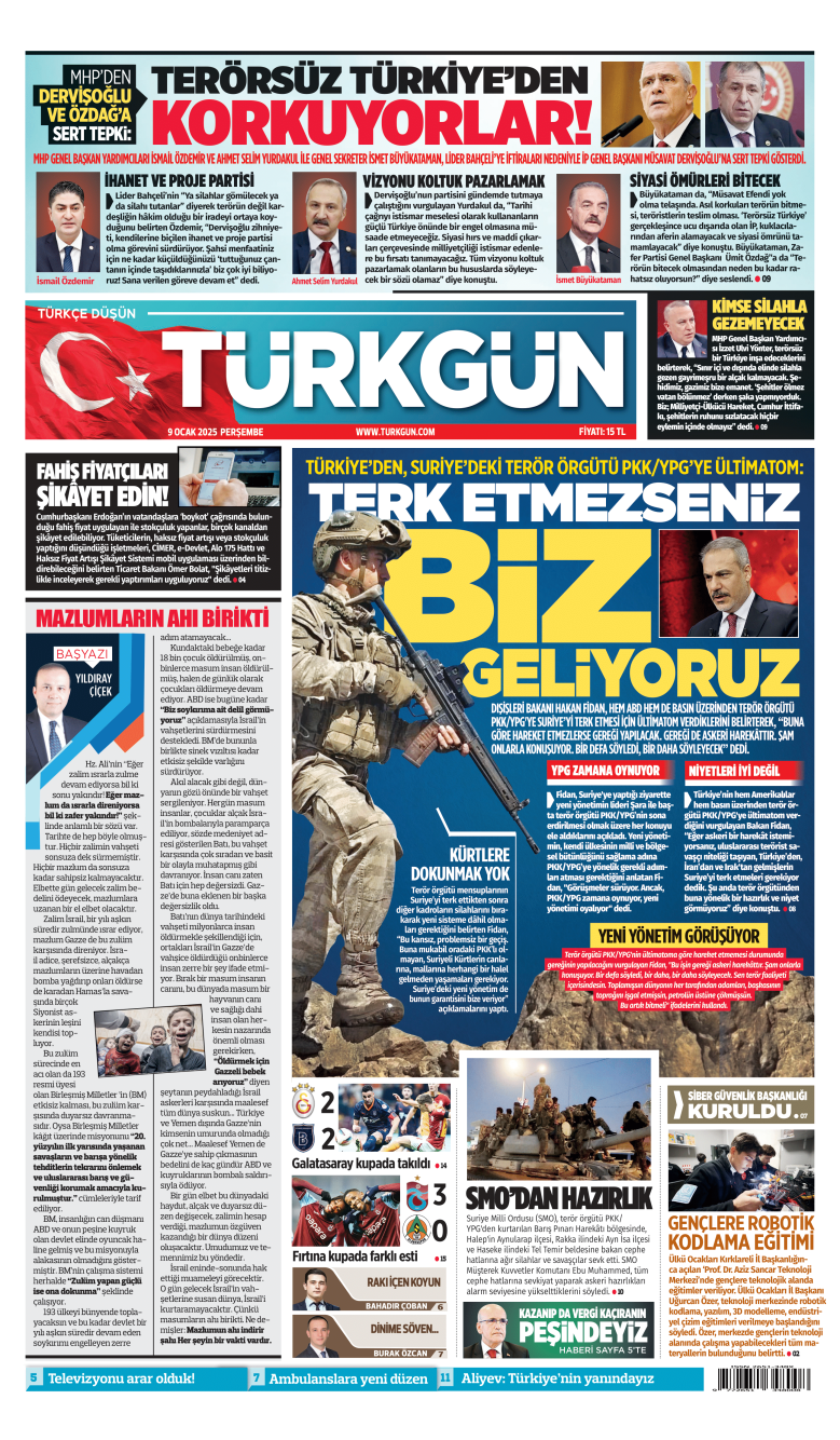 https://www.turkgun.com/Türkgün Gazetesi 9 Ocak 2025