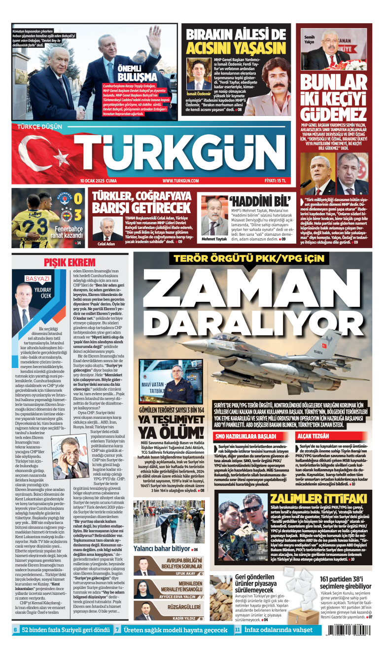 https://www.turkgun.com/Türkgün Gazetesi 10 Ocak 2025