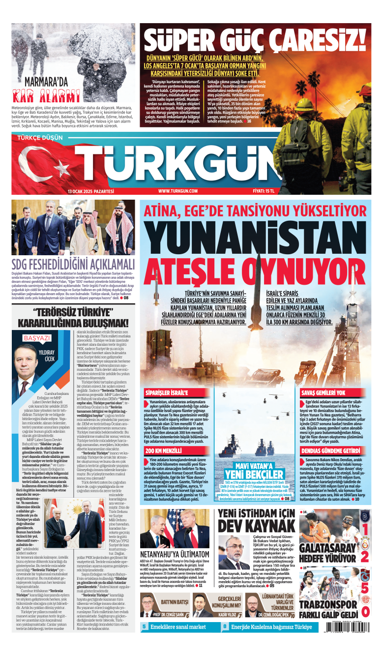 https://www.turkgun.com/Türkgün Gazetesi 13 Ocak 2025