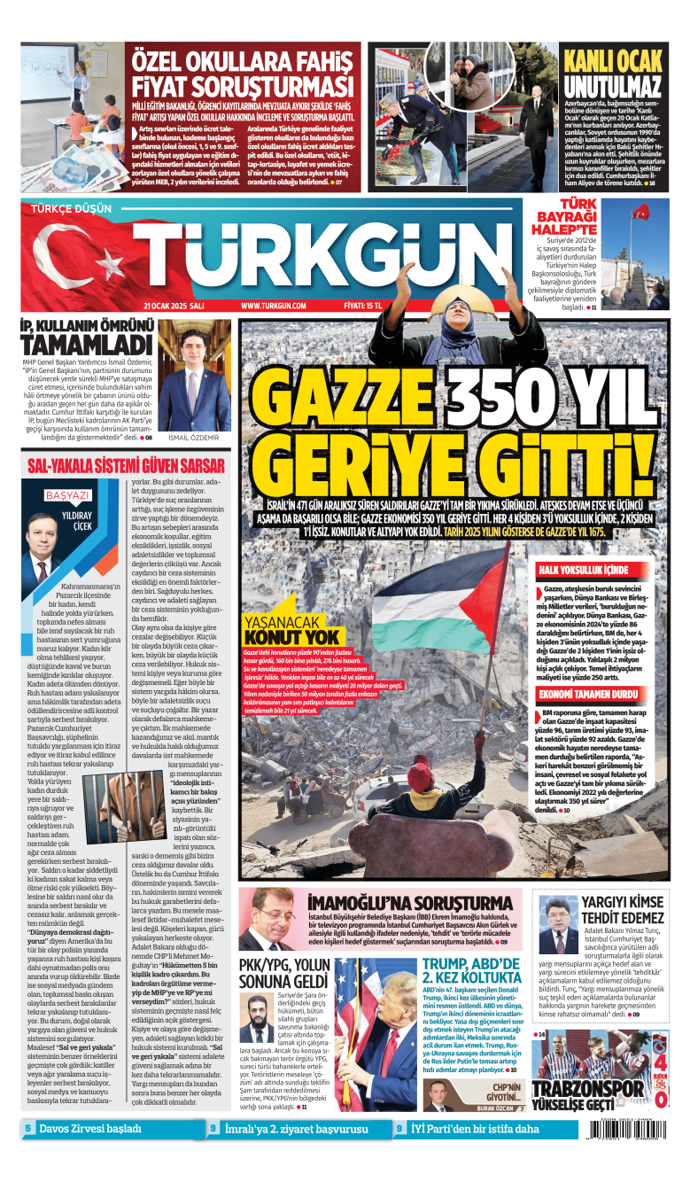 https://www.turkgun.com/Türkgün Gazetesi 21 Ocak 2025