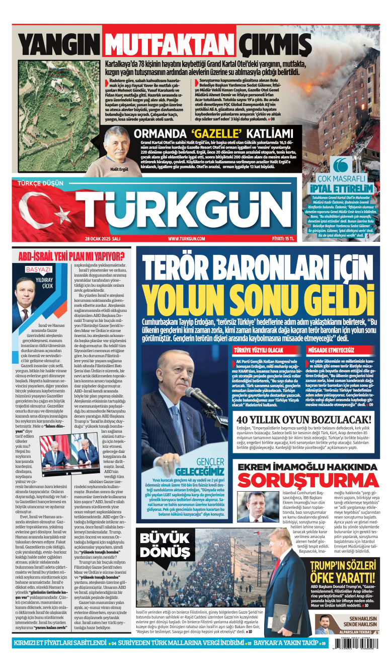 https://www.turkgun.com/Türkgün Gazetesi 28 Ocak 2025