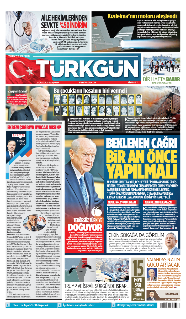 https://www.turkgun.com/Türkgün Gazetesi 29 Ocak 2025