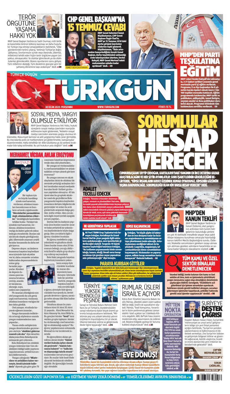 https://www.turkgun.com/Türkgün Gazetesi 30 Ocak 2025