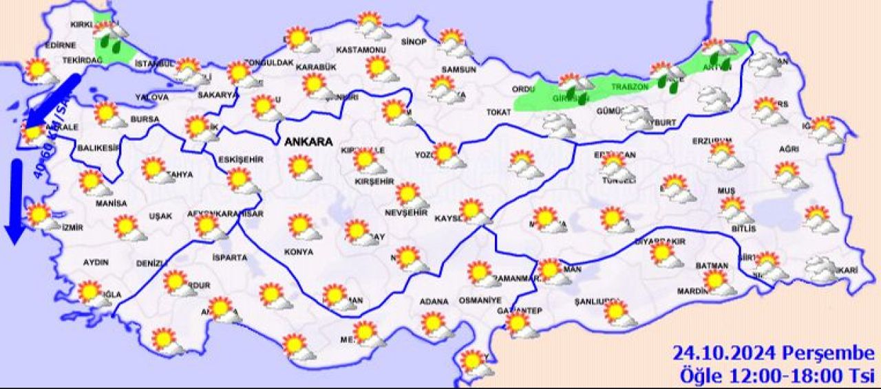 hava durumu 24 ekim