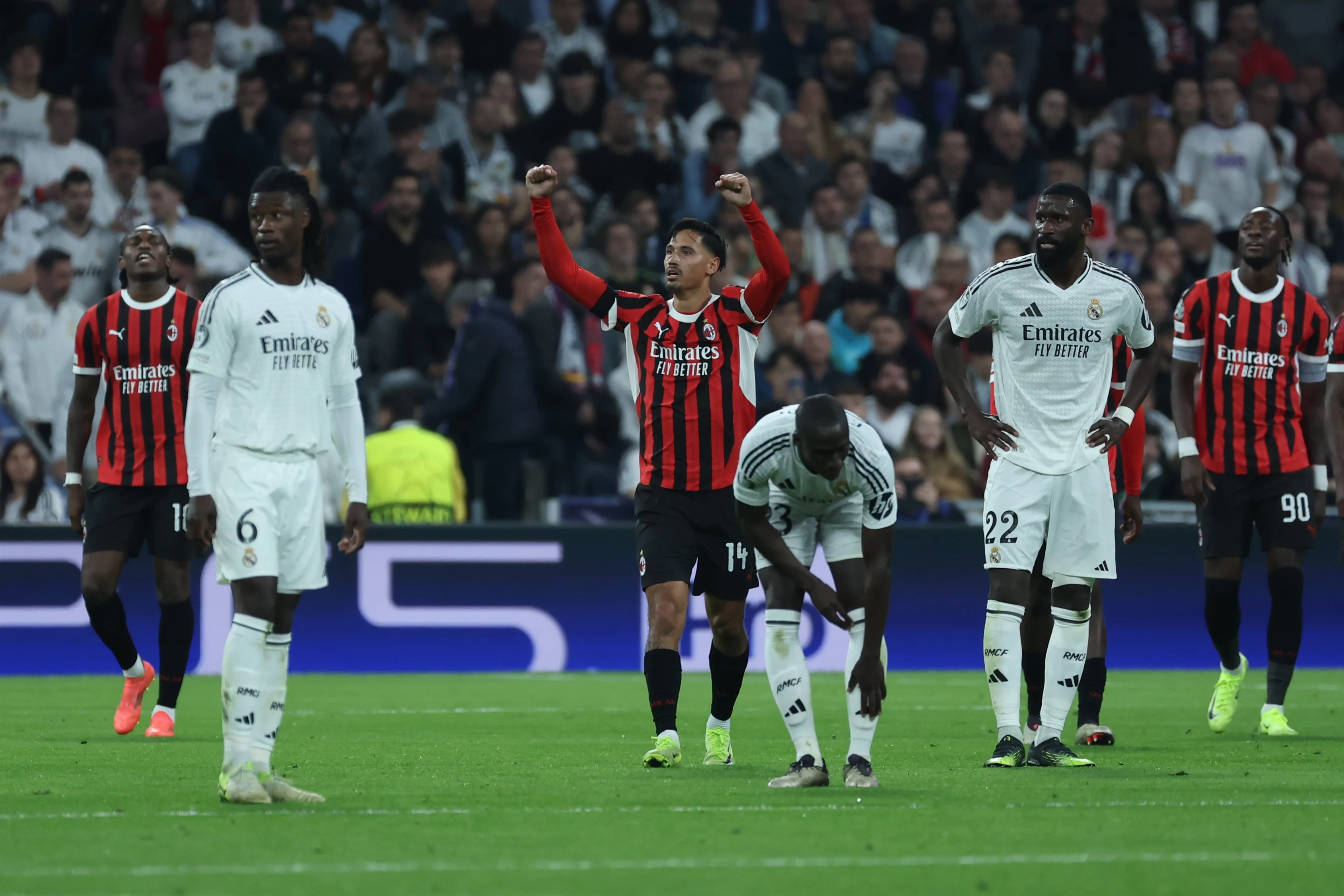 Real Madrid evinde Milan'a mağlup oldu