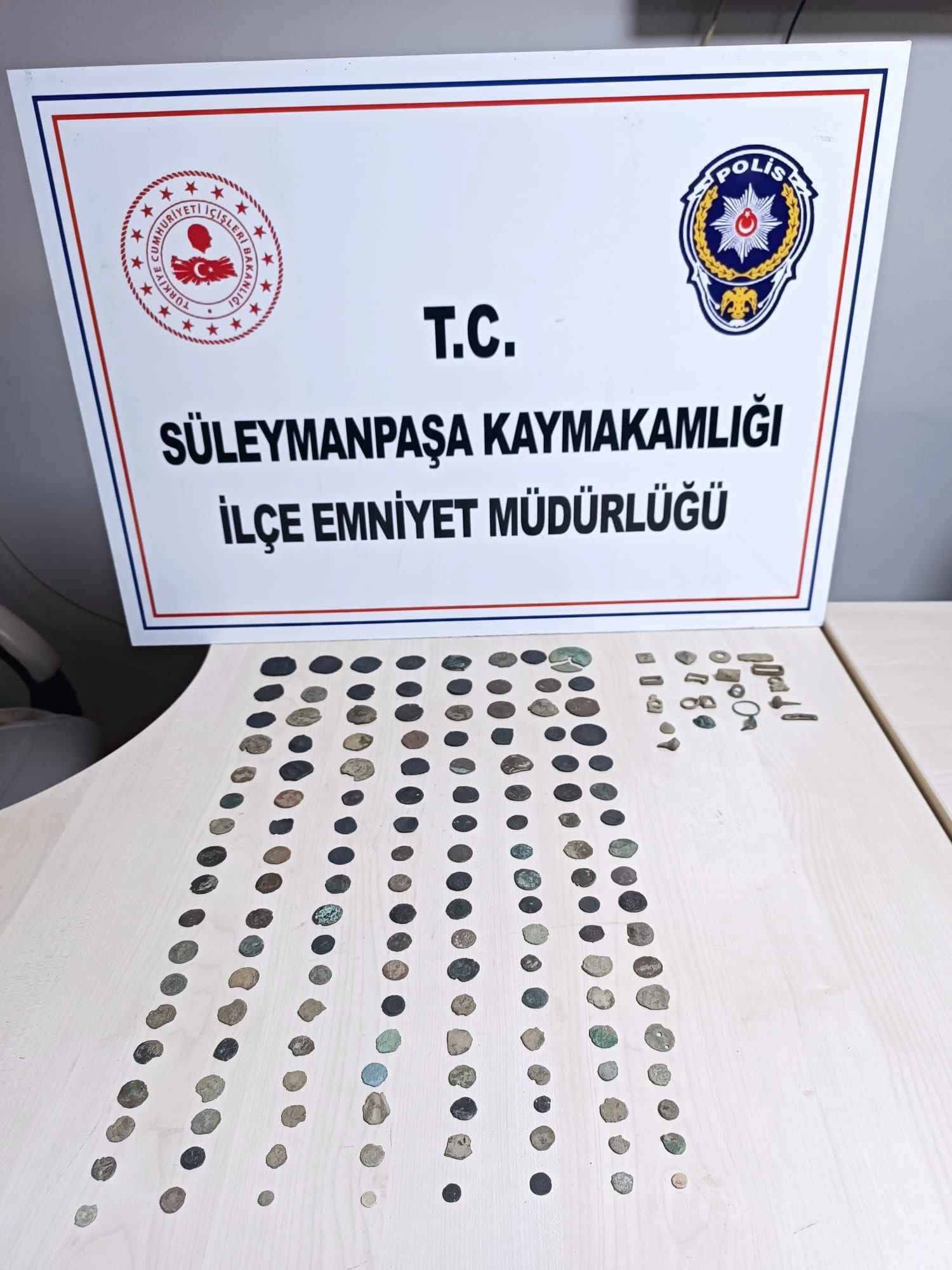 Tekirdağ'da kaçak kazı operasyonu: 145 sikke ele geçirildi