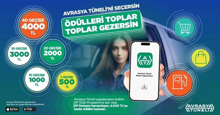 Avrasya Tüneli 8. yıl dönümüne özel ödüller dağıtıyor