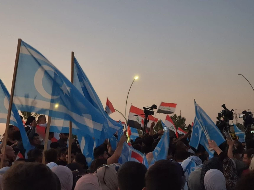 Kerkük’te gösteriler başladı! “Kerkük Türk'tür Türk kalacak!”