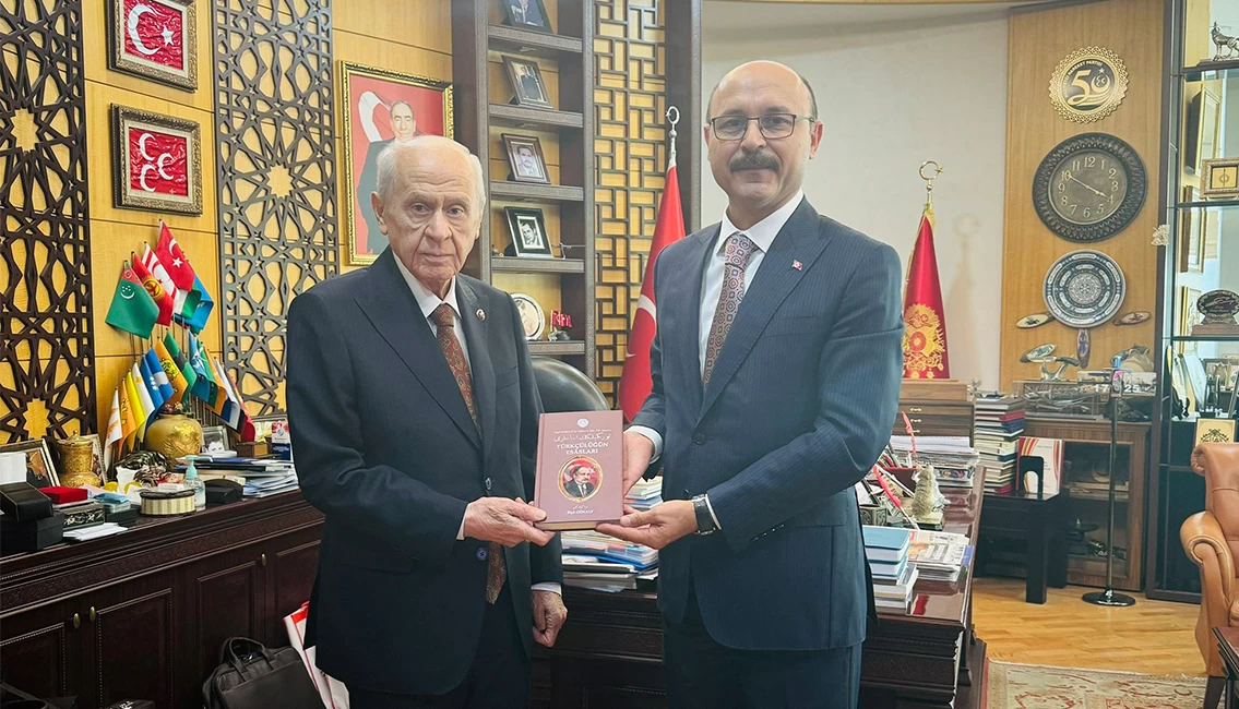 Türk Eğitim-Sen Genel Başkanı Geylan'dan MHP Lideri Bahçeli'ye ziyaret